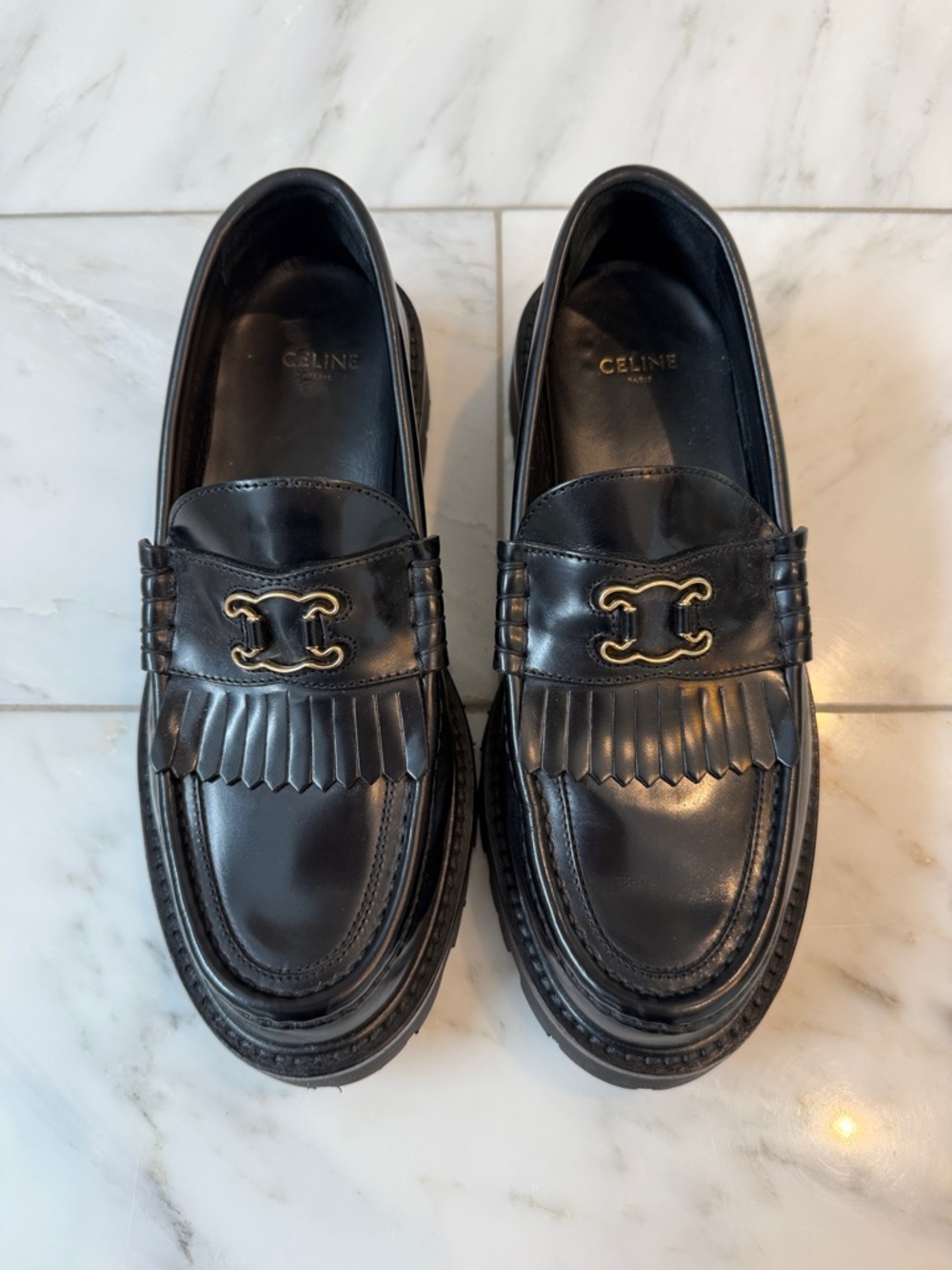 Celine Lug Loafers